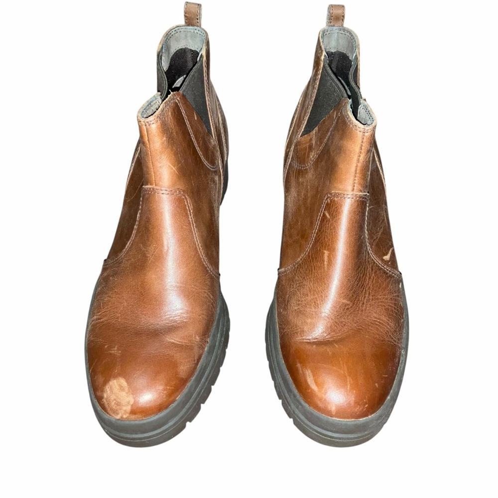 Merrell City Leaf Chelsea Boots Comfort Ankle Brown Leather Womens Size 10